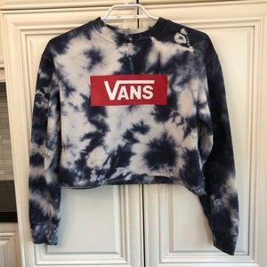 Vans women’s tie dye crop sweatshirt